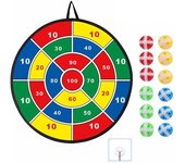 Tablero de dardos grande de 66 cm para niños con bolas adhesivas, juguetes para niños, deportes de interior y exterior, diversión familiar, juego de fiesta, juguetes