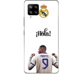Coque Maniacase pourSamsung Galaxy A42 5G Kylian Mbappe Real Madrid 9 Hola