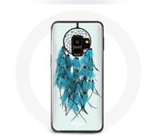 Coque pour samsung galaxy S9 plus Attrape Rêve Bleu Fond Blanc