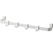 Estuche para archivadores Yamazaki Jitsugyo con gancho para almacenamiento, color blanco, aprox.. Estuche de almacenamiento para debajo del fregadero, torre, 29,2 x 3,4 x 3 cm