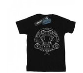 Harry Potter Girls Slytherin Seal Cotton T-Shirt 9-11 Years negro