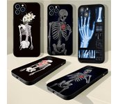 Funda para iPhone 13 con diseño de esqueleto y calavera radiológica para iPhone 11, 12, 13, Mini Pro Max, X, XS, 7, 8 Plus, XR, SE2020 iphone13 pro max