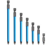 Kit de herramientas de puntas de destornillador Phillips magnético eléctrico antideslizante, 7 Uds., 25-150mm