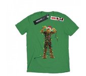 Star Wars Mens Chewbacca Christmas Lights T-Shirt L blanco