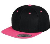 Yupoong Mens The Classic Premium Snapback Gorra de 2 tonos One Size color rosa/negro