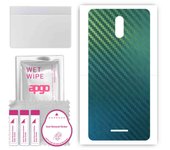 apgo Protective Skin Sticker for the back compatible with Wiko Sunny 5, Wrap Film, Foil, Vinyl - Pattern Carbon Chameleon CAKA1