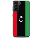 Coque Téléphone - Samsung - Galaxy S21 Ultra - Drapeau Libye - Souple - Multicolore