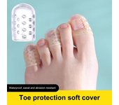 Juego de 10/30/50 protectores de silicona para dedos del pie, fundas de gel transpirables para callos, ampollas, uñas encarnadas y alivio del dolor para el dedo meñique. 10 pcs