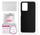 apgo Protective Skin Sticker for the back compatible with OnePlus Nord CE 2 Lite, Wrap Film, Foil, Vinyl - Pattern Carbon Black