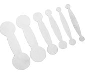 Muslady Juego de Herramientas de Nivelación de Almohadilla Plana para Clarinete Herramienta de Reparación de Instrumentos de Viento de Madera para Flauta de Saxofón plata