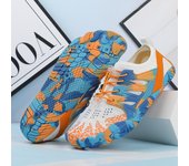 Nuevos zapatos de agua para hombre, zapatos acuáticos para mujer, drenaje de secado rápido, zapatillas deportivas para playa, sandalias para nadar, Yoga, Fitness, navegación, buceo, pesca, zapatos descalzos 35 azul