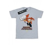 Marvel Mujer/Señora Thor The Mighty Avenger Camiseta de algodón para novio L blanco