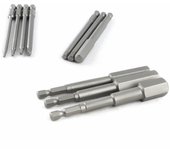 Juego de puntas de destornillador hexagonal S2 de 100 mm, puntas magnéticas para herramientas eléctricas, H2, H3, H4, H5, H6, H8, H10, H12 y H14.