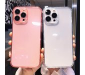 Funda de teléfono de silicona ultrafina transparente para Iphone 14pro 13 12 11 Pro Max Xs Max Xr 14 Plus, funda trasera transparente suave a prueba de golpes For iPhone 14Pro Max negro