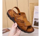 Sandalias de playa Sandalias y zapatillas de hombre de doble uso de verano Zapatillas impermeables transpirables Chanclas de excursión para hombre Sandalias para papá 39 amarillo