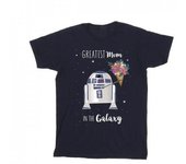 Star Wars Girls Greatest Mum Cotton T-Shirt 9-11 Years negro