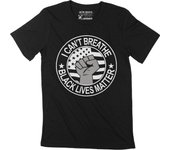 Camiseta ULTRABÁSICA para hombre I Can't Breathe Black Lives Matter BLM Movement Tee XS negro