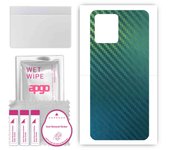 Adhesivo protector de piel para la parte trasera compatible con Realme 8, película envolvente, lámina, vinilo - Patrón Carbon Chameleon CAKA1