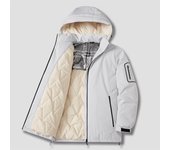 Chaqueta De Algodón De Invierno para Hombre Chaqueta De Algodón Cálida Informal Engrosada Chaqueta De Pan Deportiva con Capucha Suelta De Gran Tamaño L
