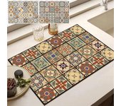 Alfombrilla absorbente para secar platos, alfombrilla absorbente para cocina, alfombrilla absorbente para secar platos, alfombrilla para alfombra de cocina, alfombrilla decorativa para escurrir platos. 30x40cm