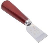 Cuchillo para cortar cuero, cuchillo para cortar cuero de acero inoxidable con mango de madera para manualidades DIY
