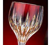 2 copas de vino elegantes de cristal con diseño dorado, copas vintage de primera calidad para champán, whisky y cócteles, ideales para el hogar y la hostelería 2pcs