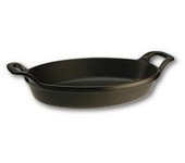 Plat Ovale Empilable - Staub - 1302323 - Fonte - Noir - 24 cm