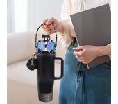 8 accesorios brillantes para vasos de 8 a 46 oz, de silicona, con forma de bota y lazo, para botellas de agua. B
