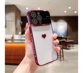 Funda a prueba de golpes para iPhone 15 14 Plus 13 12 11 Pro Max Cobertura completa de lentes Funda protectora para iPhone11 iPhone12 iPhone13 iPhone14 iPhone15 Funda For iPhone 14 Plus plata