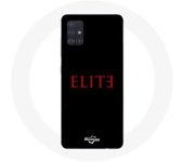 Coque pour Samsung Galaxy A71 Elite Saison 5 Logo Rouge Fond Noir