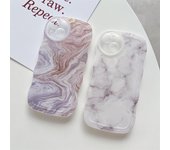Funda de teléfono de moda con carcasa de TPU suave con patrón de mármol para iPhone Samsung Vivo Xiaomi Oppo vivo Y200 gris
