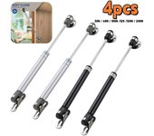 Paquete de 4 amortiguadores de gas 30N-200N para bisagras de gabinete con resorte de gas, soporte de elevación con núcleo de cobre, bisagras hidráulicas para puertas de armarios de cocina. 2PCS