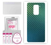 apgo Protective Skin Sticker for the back compatible with Xiaomi Redmi 10X 4G, Wrap Film, Foil, Vinyl - Pattern Carbon Chameleon CAKA1