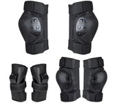 Juego de 6 rodilleras y coderas protectoras para adultos y niños, protectores de muñeca para patinete, ciclismo y patinaje sobre ruedas. S 20-40kg
