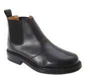 Botas Chelsea Roamers con forro de cuarto de cuero para hombre 10 UK negro