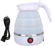 Hervidor eléctrico plegable de 0,6 l y 600 W, hervidor de agua portátil de silicona. EU Plug