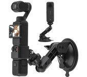 BRDRC Pocket 3 - Soporte de ventosa para parabrisas, ventana y tablero con adaptador de expansión para GoPro Max, Mini Hero Pocket 3 2X4
