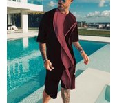 Conjunto de camiseta y pantalones cortos para niño, traje informal holgado y transpirable con estampado de bicicleta en 3D, cuello redondo, deportivo, para todos los días, novedad de verano, 2023 4XL