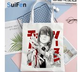 Bolsa de compras Makima, bolso de mano, bolso de compras reutilizable, bolso de lona, bolsas de yute, bolsas reutilizables, bolsas ecológicas, bolsa de cuerda 24*26cm
