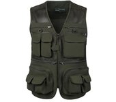 Chaleco táctico con correas para hombre, abrigo de verano para fotógrafo, herramienta, chaqueta sin mangas de trabajo de malla con muchos bolsillos 4XL verde claro