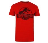 Jurassic Park Camiseta con logo chino para hombre L negro