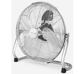 H.Koenig JOE30, Ventilador Diseno en Metal Cromado, 100 W, 3Velocidades, 3Aspas, Diametro 40cm, 65.14dB, Regulador de inclinacion, Pies Antideslizante