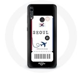 Coque pour Huawei p30 lite Billet d'avion Seoul Corée du Sud