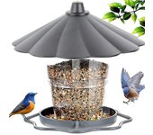 Comedero para pájaros silvestres, cenador panorámico plegable, comedero para pájaros portátil para colgar al aire libre
