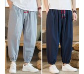 Pantalones de verano para hombre, pantalones elegantes plisados ​​con bolsillos para hombre, pantalones de verano de Color puro, pantalones Harem para hombre, pantalones de verano para hombre, ropa masculina M verde del ejército