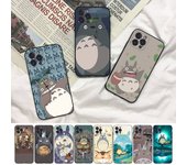 Funda de teléfono de dibujos animados de Anime Totoro para Iphone 8 7 6 6s Plus X Se 2020 Xr Xs 14 11 12 13 Mini Pro Max For iphone 14 plus