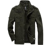 Chaqueta de algodón Air Force One para hombre, estilo militar, de talla grande, informal, para otoño M