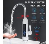 Grifo con calentador de agua eléctrico instantáneo, sin depósito, 3000W, pantalla de temperatura, calentador de agua instantáneo para cocina con LED