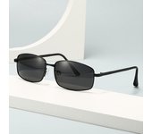 Gafas de sol polarizadas de diseño Vintage para hombre, gafas de sol negras a la moda para conducir, para pescar, antideslumbrantes UV400 negro