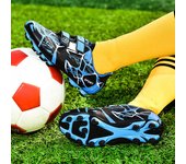 Zapatos de fútbol para niños, zapatillas de fútbol verdes de cinco lados, Entrenamiento de fútbol con clavos largos antideslizantes, zapatillas de fútbol 35